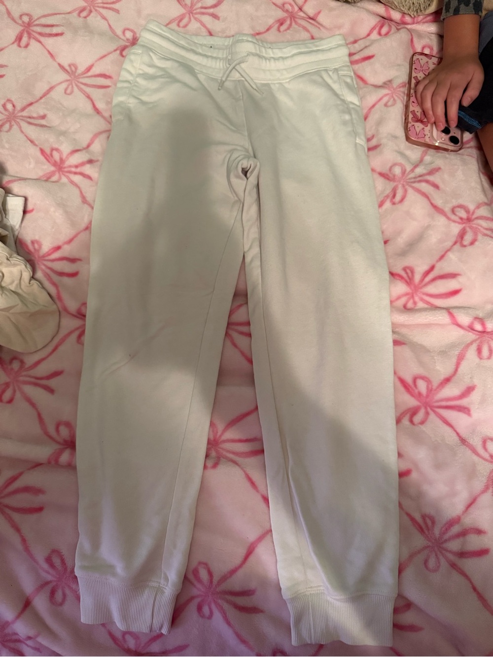 Old Navy White Kids Jogger Sweatpants